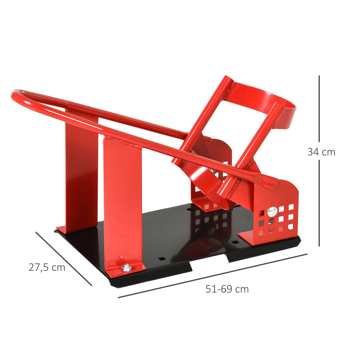 Rail de support universel pour moto support roue moto support béquille moto  bloque roue 8-15,5 cm trous pré-percés