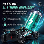 Kart Électrique Enfants 12V, Go Kart Mercedes-AMG PETRONAS F1 avec 2 Moteurs, Télécommande, 3 Vitesses, Noir