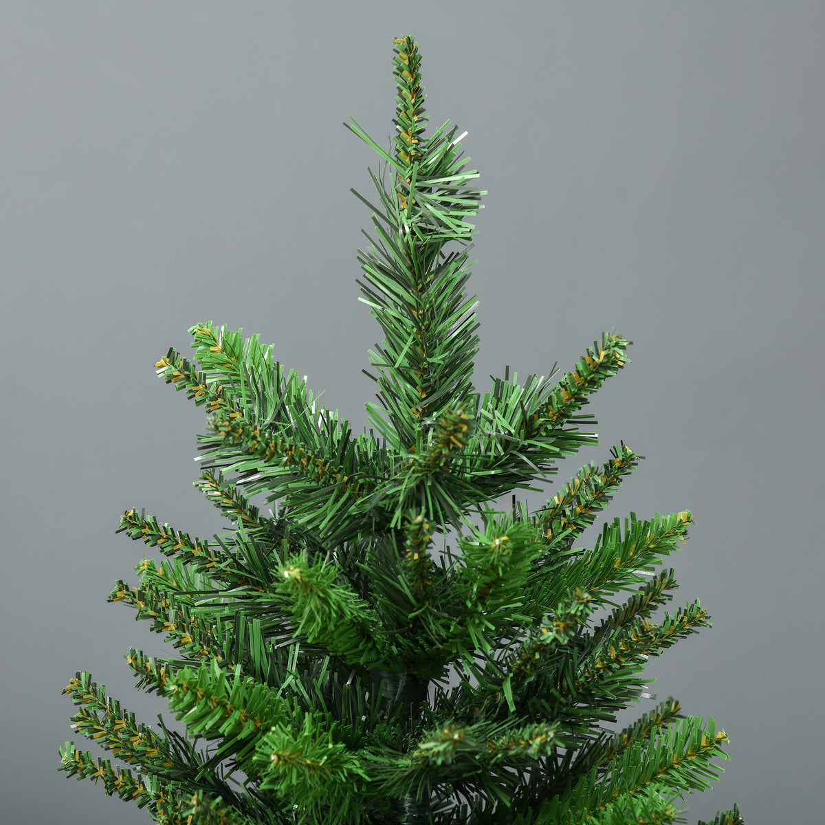 Sapin de Noël artificiel avec 310 branches support en acier socle pliable en acier hauteur 120 cm vert