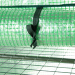 Serre de jardin serre de balcon résistante aux UV porte enroulable 4 étagères couverture en PE 80 x 49 x 160 cm vert