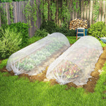 Telo di protezione 6x4 m in PE 140 g/m² con 20 occhielli rinforzati, telo impermeabile anti-UV per giardino e piscina, bianco
