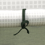 Bâche de remplacement pour serre de jardin 140 x 143 x 190 cm avec fenêtre et porte à fermeture éclair anti-UV