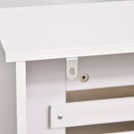 Cache-radiateur couverture radiateur Design à Lattes Panneau Cabinet pour salon cuisine chambre couloir dim. 112L x 19l x 81H cm MDF Blanc