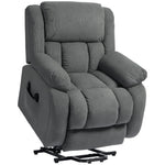 Fauteuil releveur électrique massage et chauffage avec repose-pied, dossier inclinable, télécommande et poche latérale