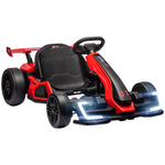 Kart électrique pour enfants moteur 2 x 150W batterie 24 V 120 x 76 x 53,5 cm rouge