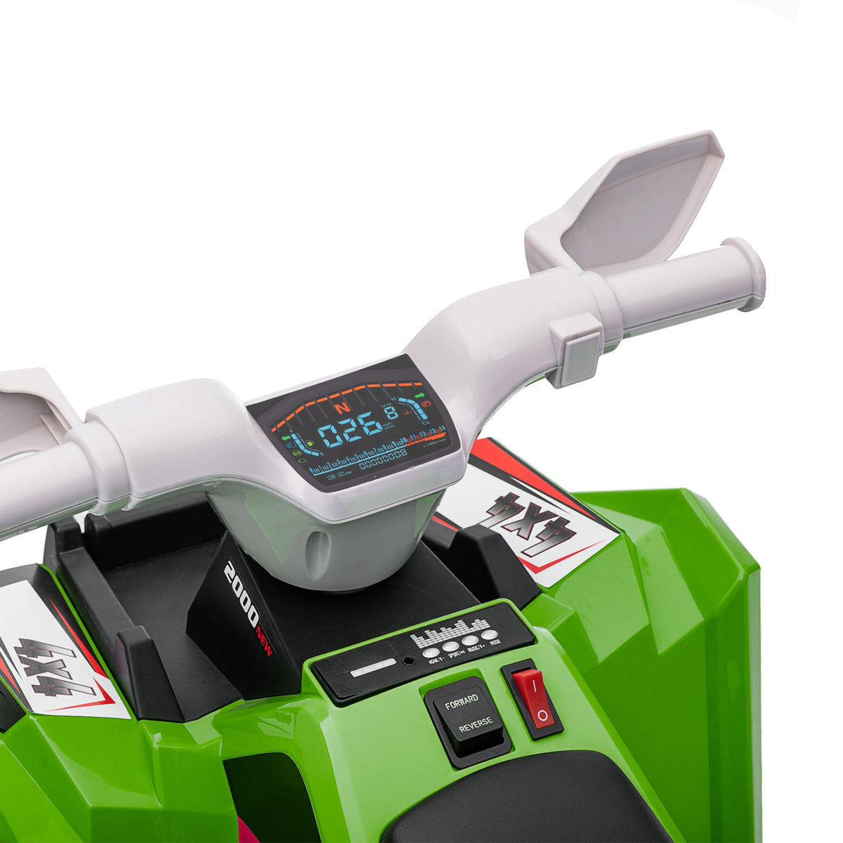 Elektro-Quad für Kinder, 6V-Batteriefahrzeug mit Vorwärts- und Rückwärtsgang, 70L x 41,5B x 48,5H cm, Grün