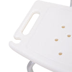 Chaise de Douche siège de Douche Ergonomique Hauteur réglable Pieds antidérapants Charge Max. 136 Kg alu HDPE Blanc