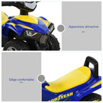 Porteur Enfants Quad 18-36 Mois dim. 60L x 31l x 42H cm Effets Lumineux et sonore Bleu Jaune