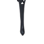 Ensemble de bistrot 3 pièces avec 2 chaises et 1 table ronde style antique, pour jardin, terrasse, balcon, noir