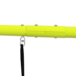 4 en 1 balançoire portique pour enfant avec 2 siège de balançoire échelle grimpeuse et filet d'escalade vert