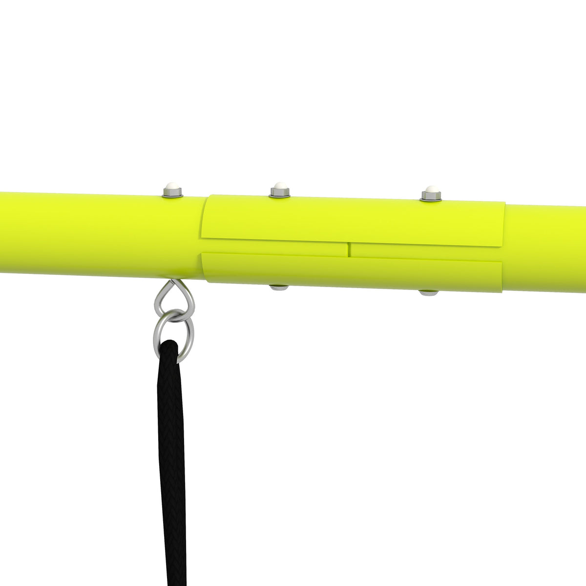 4 en 1 balançoire portique pour enfant avec 2 siège de balançoire échelle grimpeuse et filet d'escalade vert