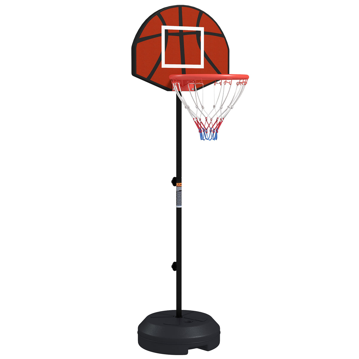 Support panier de basket-ball 2 en 1 avec hauteur réglable 129-179 cm et jeu de 6 fléchettes magnétique