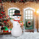 Bonhomme de neige gonflable de Noël de 180 cm avec lumières LED, matériel fixation et souffleur, intérieur et extérieur