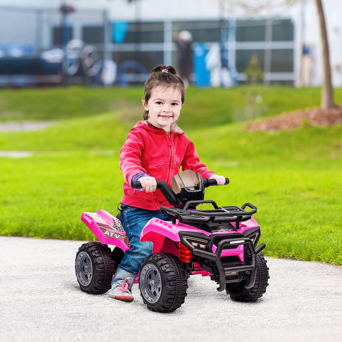 Quad buggy voiture électrique enfant quad électrique 18-36 mois 6 V 2 Km/h max. rose