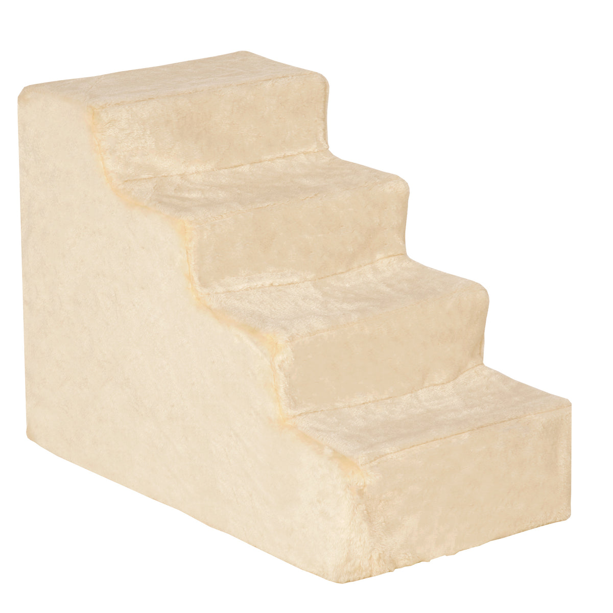 Escalier pour chien à 4 marches escalier pour chat échelle antidérapante housse amovible et lavable 60 x 35 x 44cm beige