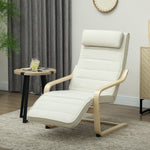 Fauteuil de salon fauteuil relax massant et chauffant dossier haut, appui-tête et repose-pieds, 67 x 95 x 101 cm, crème