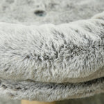 Abre à chat avec griffoir 1 niche supérieure avec coussin lavable 1 niche ronde peluche hauteur 60 cm gris