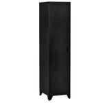 Armoire de Rangement compacte en métal casier style industriel avec 3 étagères, 1 tringle 43L x 50l x 180H cm