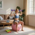 Ensemble d'haltères hexagonaux total 20 kg lot de 8 haltères courts de gym avec revêtement en polyuréthane multicolore