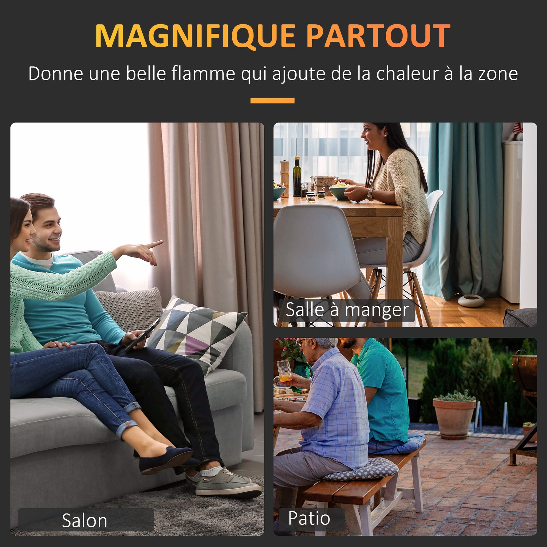 Cheminée bioéthanol Murale encastrable brûleur 2,8 L, environ 3,5 h de durée de combustion dim. 102L x 16l x 43H cm Couverture 25-30 m² Métal
