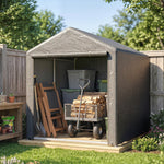 Abri de jardin tente de stockage portable abri de vélo garage pour extérieur avec cadre en acier galvanisé grande porte