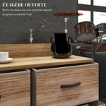 Meuble de Rangement commode 8 tiroirs en tissu amovibles, étagère supérieure et cadre acier 79L x 29l x 101H cm