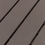 Caillebotis - Dalles terrasse - Lot de 9 - emboîtables, Installation très Simple - Petits Carreaux Composite Plastique Imitation Bois Chocolat