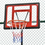 Panier de basket extérieur hauteur réglable 160–210 cm panier de basket sur pied à roulettes base remplissable noir