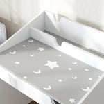 Ensemble Bureau et chaise pour enfants, avec rangement, tiroir coulissant, pour les 3-6 ans, motif étoilé - Gris