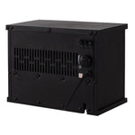 Cheminée électrique à Effet de Flamme poêle Style Contemporain Thermostat 600-1200 W Noir
