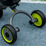 Tricycle enfants avec sonnette et panier selle réglable avec dossier - pour enfant de 2 à 5 ans noir