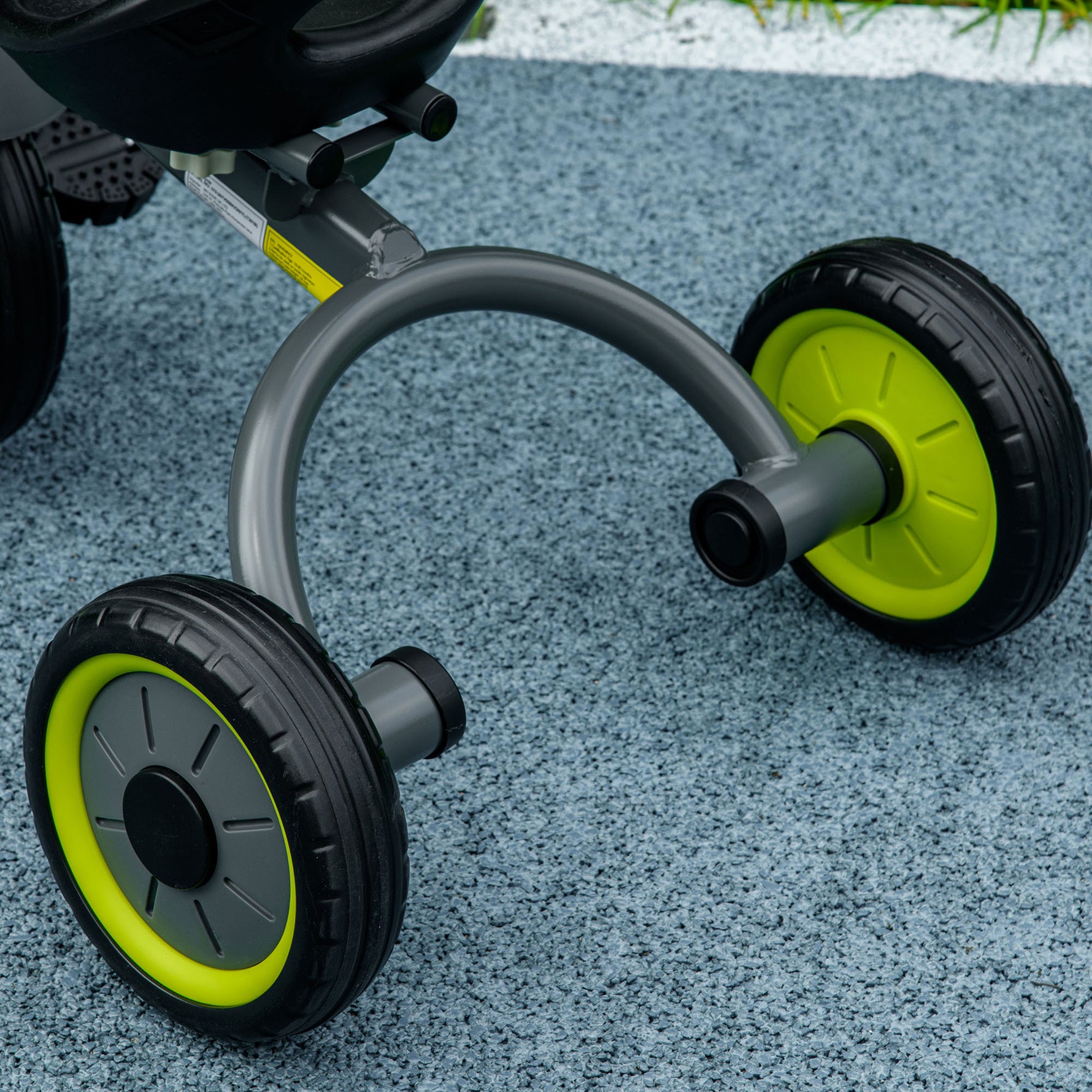 Tricycle enfants avec sonnette et panier selle réglable avec dossier - pour enfant de 2 à 5 ans noir