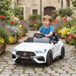 Voiture électrique enfants Mercedes AMG CLE 53 12V 2 moteurs télécommande parentale 2,4G 99 x 55 x 43 cm blanc