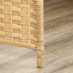 Paravent intérieur en bois 3 panneaux séparateur de pièce pliable pour salon chambre 135 x 180 cm bois naturel