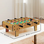Table baby-foot pour enfants à partir de 6 ans 2 ballons 18 joueurs 69 x 37 x 24 cm