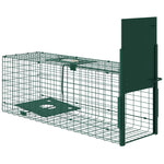 Cage attrape animaux nuisibles 1 entrée dim. 80L x 25l x 30H cm vert foncé