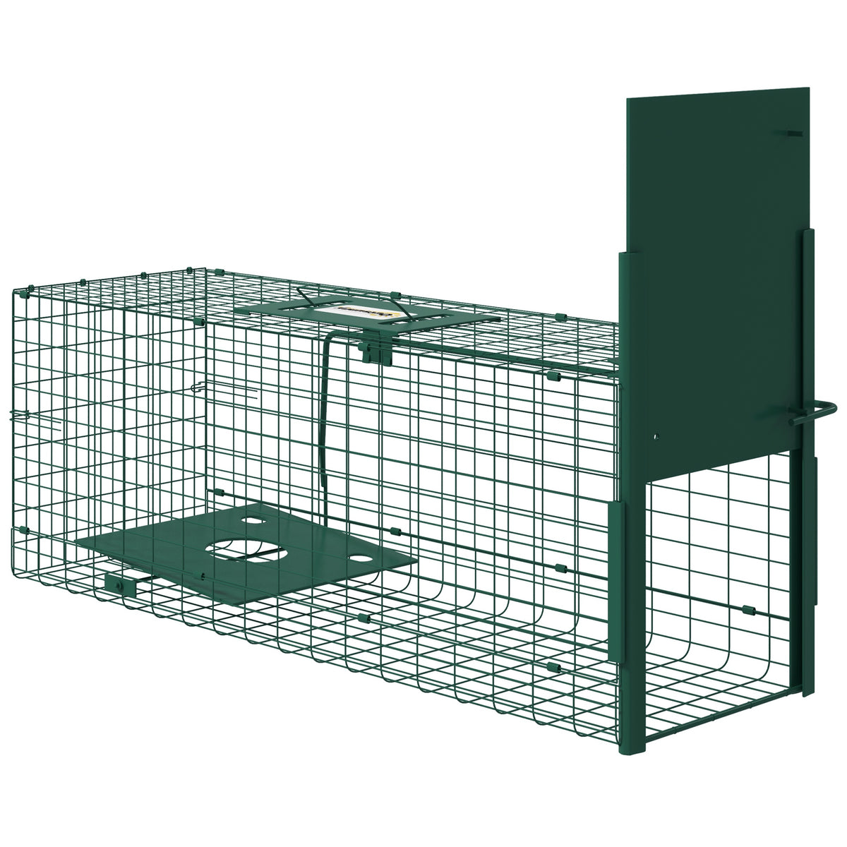 Cage attrape animaux nuisibles 1 entrée dim. 80L x 25l x 30H cm vert foncé