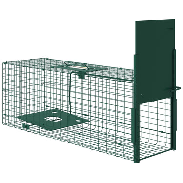 Cage attrape animaux nuisibles 1 entrée dim. 80L x 25l x 30H cm vert foncé