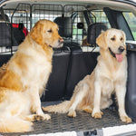 Grille de séparation voiture pour chien pliable largeur ajustable 93 à 150 cm barrière pour chien universelle, noir