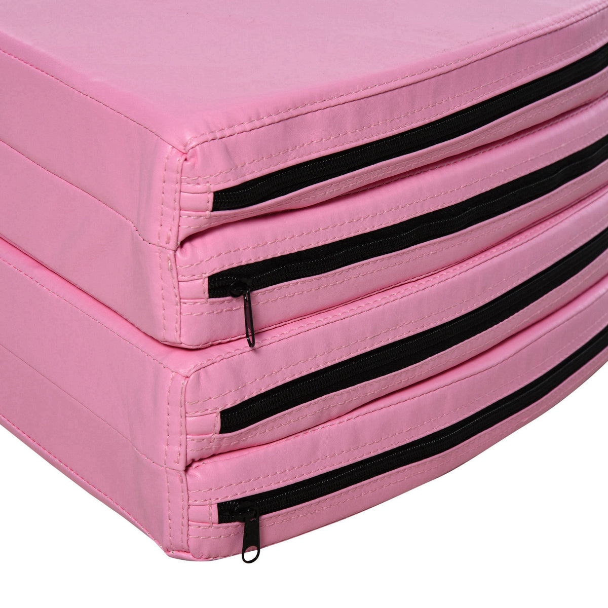 Tapis de Pole Dance Pliable - Tapis de Protection Ø 150 cm Épaisseur 5 cm - Revêtement Plastique Rose