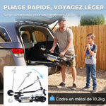 Trottinette électrique 120 W pliable pour enfant de 6+ ans hauteur guidon et selle réglable 10 Km/h max. noir