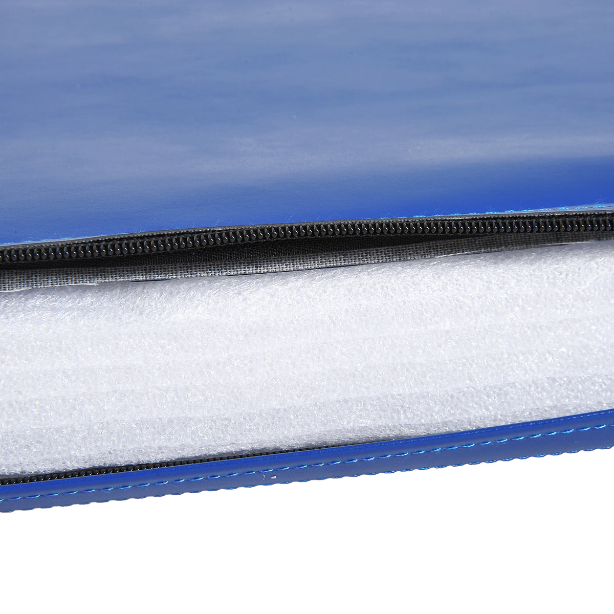 Tapis de gymnastique yoga pilates fitness pliable portable grand confort 180L x 60l x 5H cm revêtement synthétique bleu
