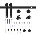 200 CM Rail porte coulissante quincaillerie de rail pour porte de grange simple en acier acier au carbone