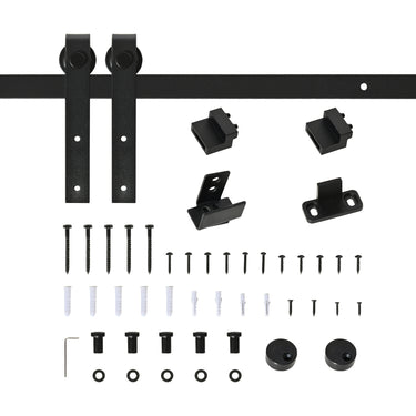 200 CM Rail porte coulissante quincaillerie de rail pour porte de grange simple en acier acier au carbone