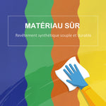 7PCS Module motricité bébé parcours motricité bébé blocs de construction en mousse EPE avec housse en polyuréthane - jouets éducatifs pour enfants d'âge préscolaire, multicolore