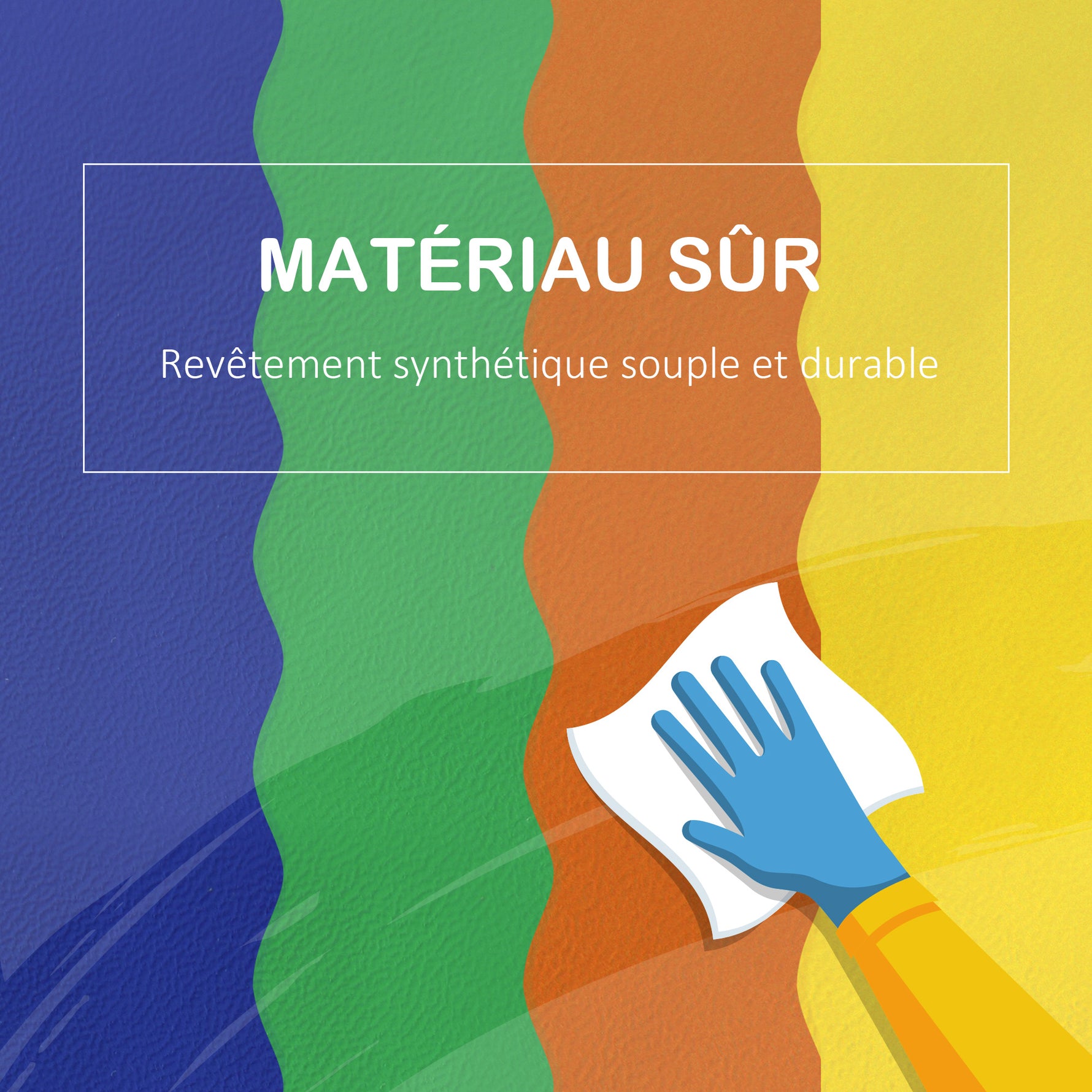 7PCS Module motricité bébé parcours motricité bébé blocs de construction en mousse EPE avec housse en polyuréthane - jouets éducatifs pour enfants d'âge préscolaire, multicolore