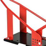 Rail de support universel pour moto support roue moto support béquille moto  bloque roue 8-15,5 cm trous pré-percés