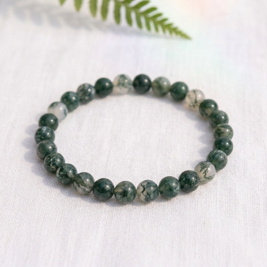 Bracelet en Agate mousse