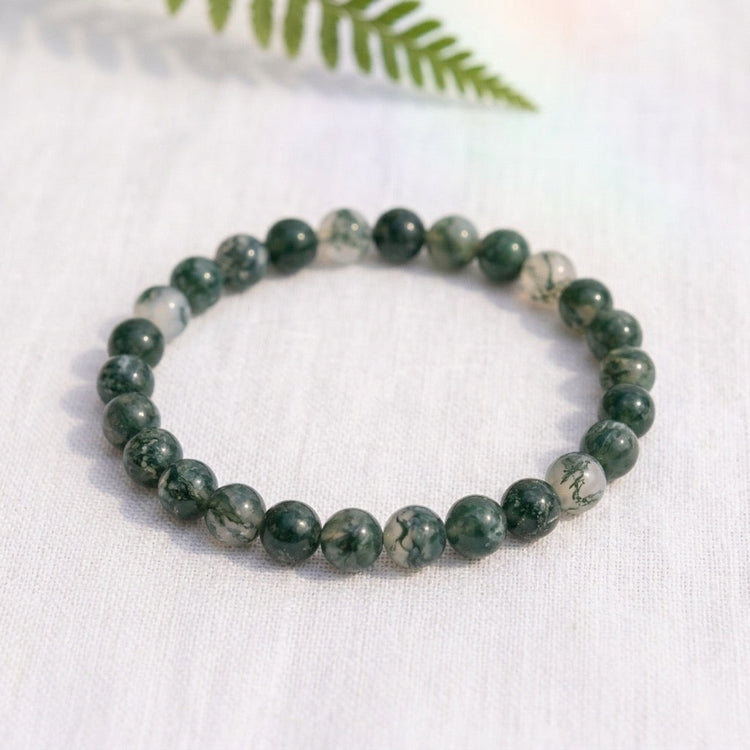 Bracelet en Agate mousse-0