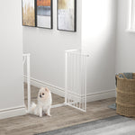 Lot de 2 barrières de sécurité pour animal longueur réglable escaliers couloirs portes sans perçage en acier ABS